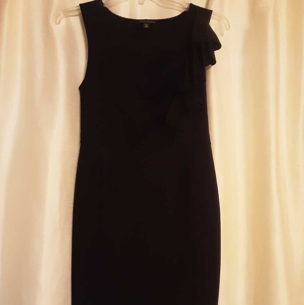 Banana Republic Black Ruffle Dress